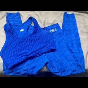 Booty by Brabants Original/Croco Skin Royal Blue Set